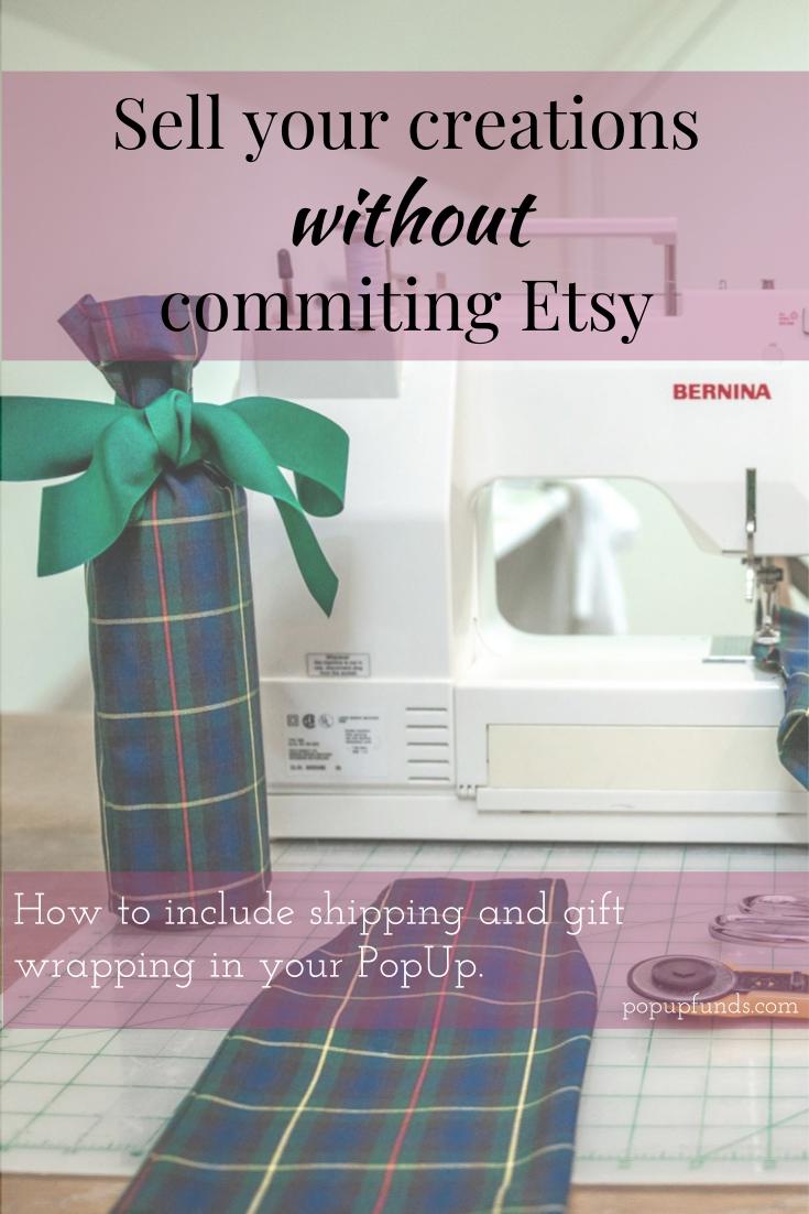 Sell your creations without committing to etsy.