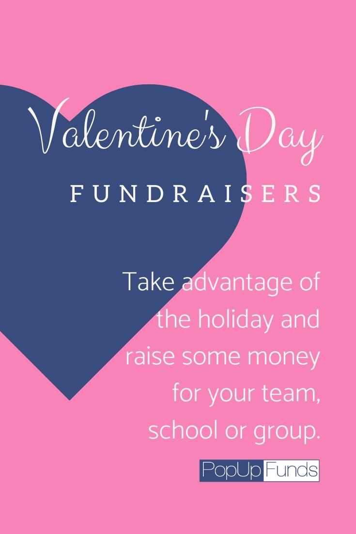 Raise money during Valentine's Day with Popup Funds. 