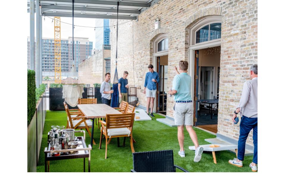 hosting a cornhole tournament 